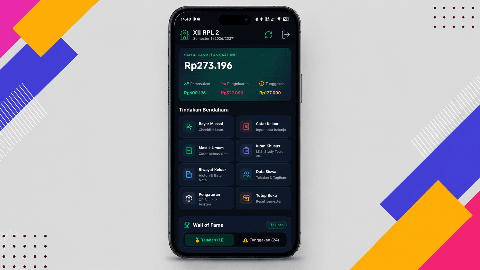 Aplikasi Mobile Manajemen Kas Kelas